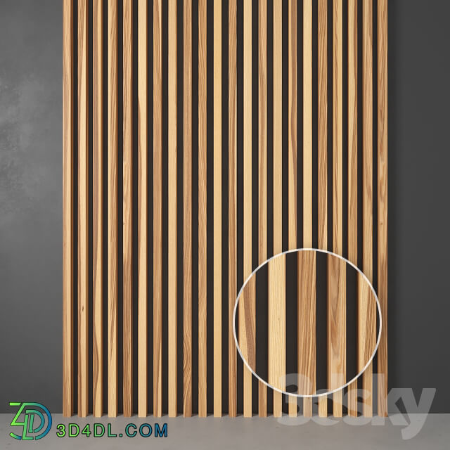 Other decorative objects - Wooden slats from solid ash