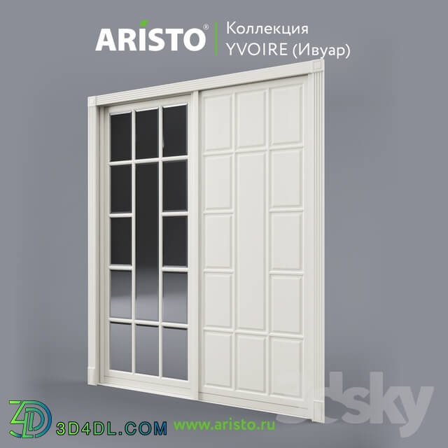 Doors - OM Sliding doors ARISTO_ Ivoire_ Yv.100.6_ Yv.100.5