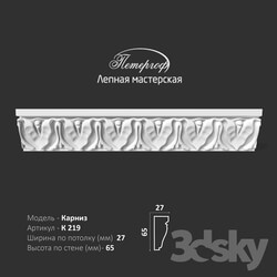 Decorative plaster - OM cornice K219 Peterhof - stucco workshop 