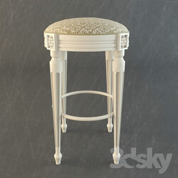 Chair - Classic White bar stool 