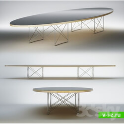 Table - Vitra _ ETR Elliptical Table Rod Base 