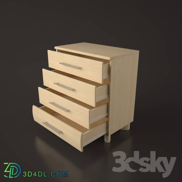 Sideboard _ Chest of drawer - Chest of drawers and bedside cabinet DREAM BRW