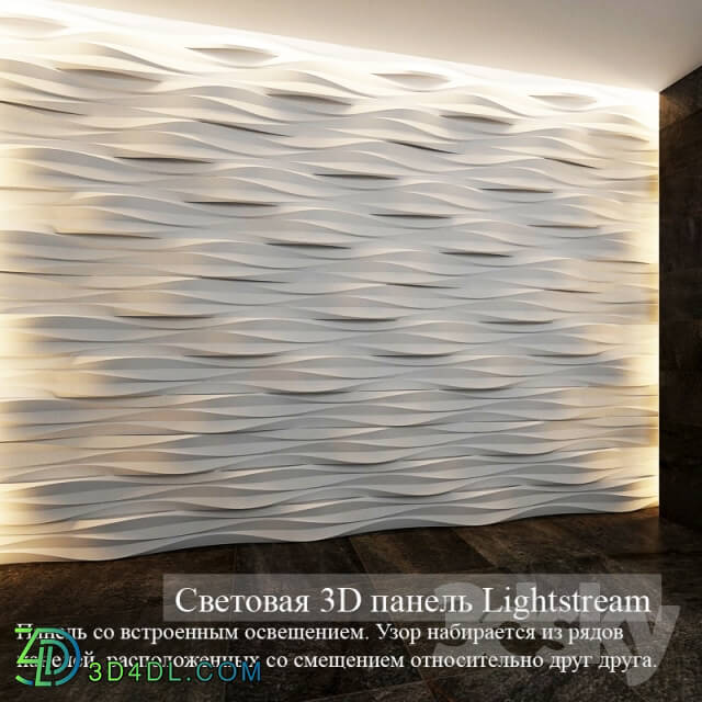 Other decorative objects - Light 3D panel Lightstream