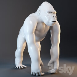 Sculpture - AnimalStatue _ gorilla 