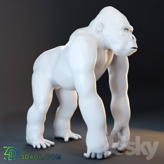 Sculpture - AnimalStatue _ gorilla