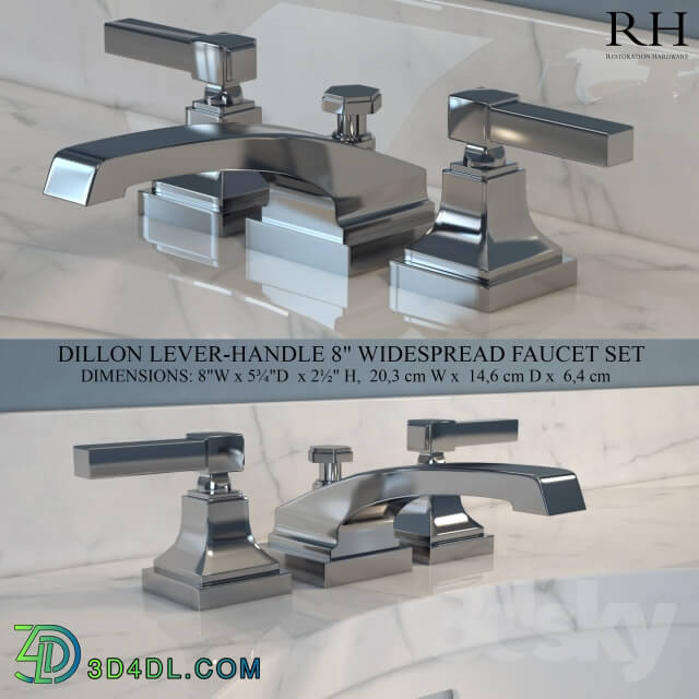 Faucet - DILLON LEVER-HANDLE 8in WIDESPREAD FAUCET SET