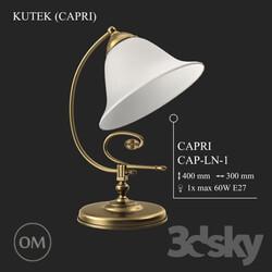 Table lamp - KUTEK _CAPRI_ CAP-LN-1 