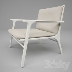 Arm chair - Stellar Works - Ren lounge chair white 