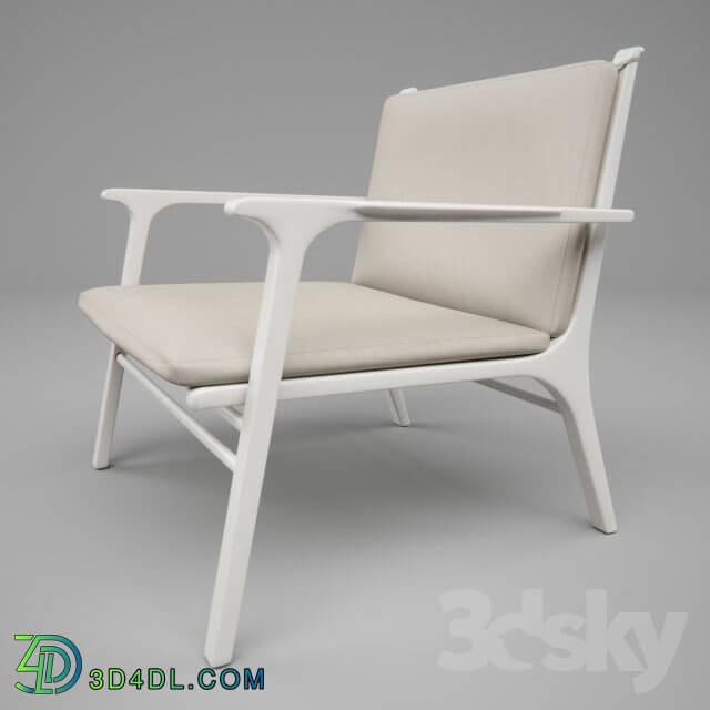 Arm chair - Stellar Works - Ren lounge chair white
