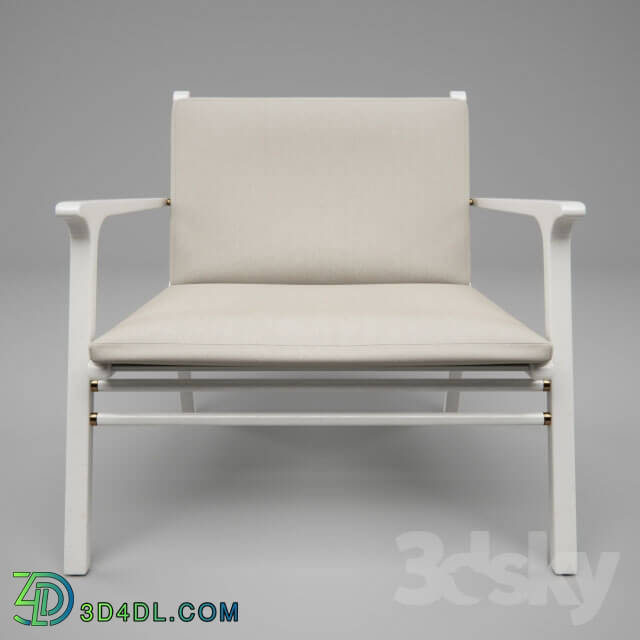 Arm chair - Stellar Works - Ren lounge chair white