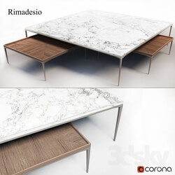 Table - coffee tables - _quot_Walnut_quot_ _amp_ _quot_Salacatta Marble _ Palladio_quot_ 