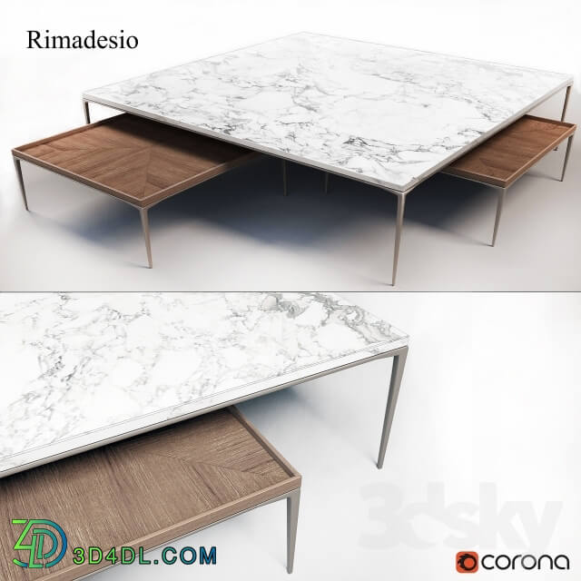 Table - coffee tables - _quot_Walnut_quot_ _amp_ _quot_Salacatta Marble _ Palladio_quot_