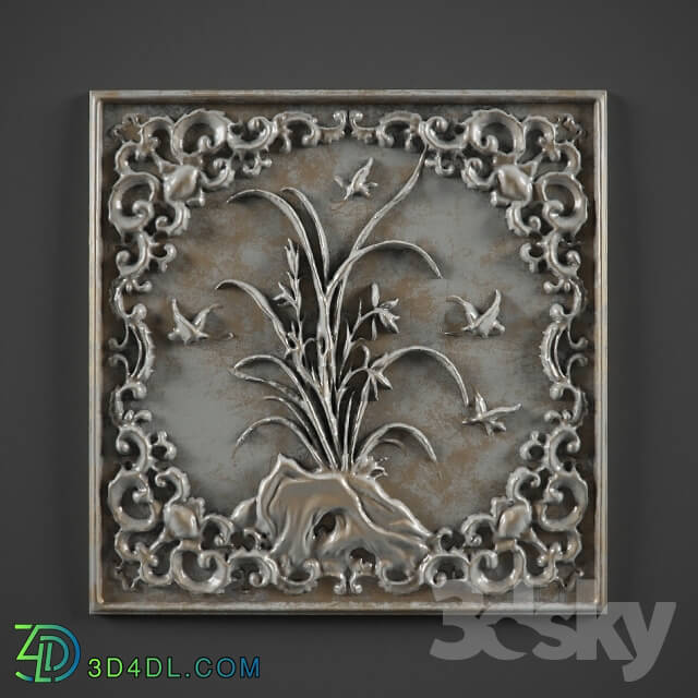 Decorative plaster - panel