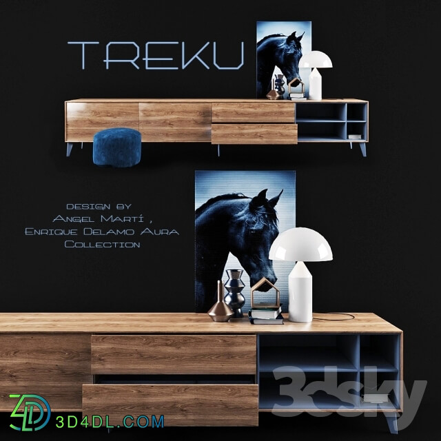 Sideboard Chest of drawer Wall storage AURA C5 TREKU