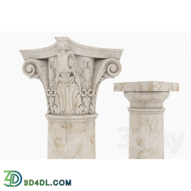 Decorative plaster - column