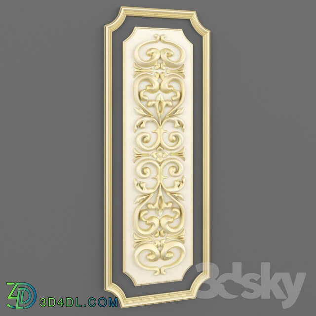 Decorative plaster - Surface threaded element