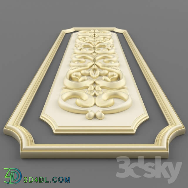 Decorative plaster - Surface threaded element