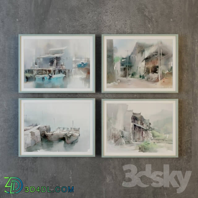 Frame - Watercolors Liu Yi