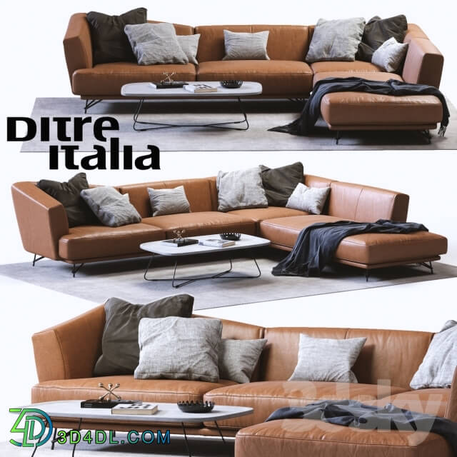 Sofa - Ditre Italia LENNOX Leather Sofa