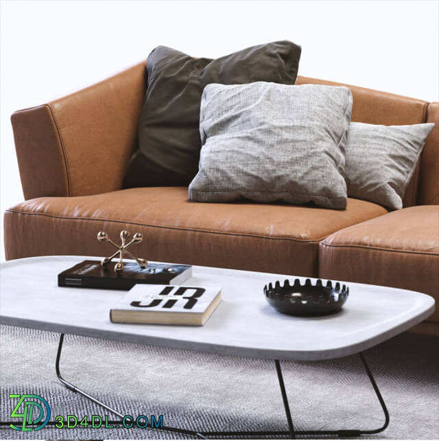 Sofa - Ditre Italia LENNOX Leather Sofa