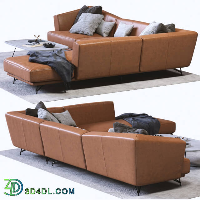 Sofa - Ditre Italia LENNOX Leather Sofa