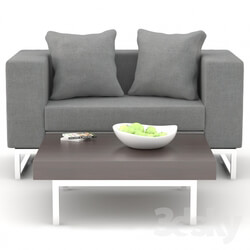 Sofa - Sofa _quot_Dadone_quot_ and coffee table Deep1 