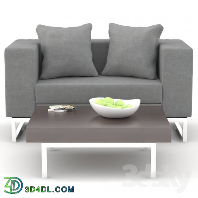 Sofa - Sofa _quot_Dadone_quot_ and coffee table Deep1