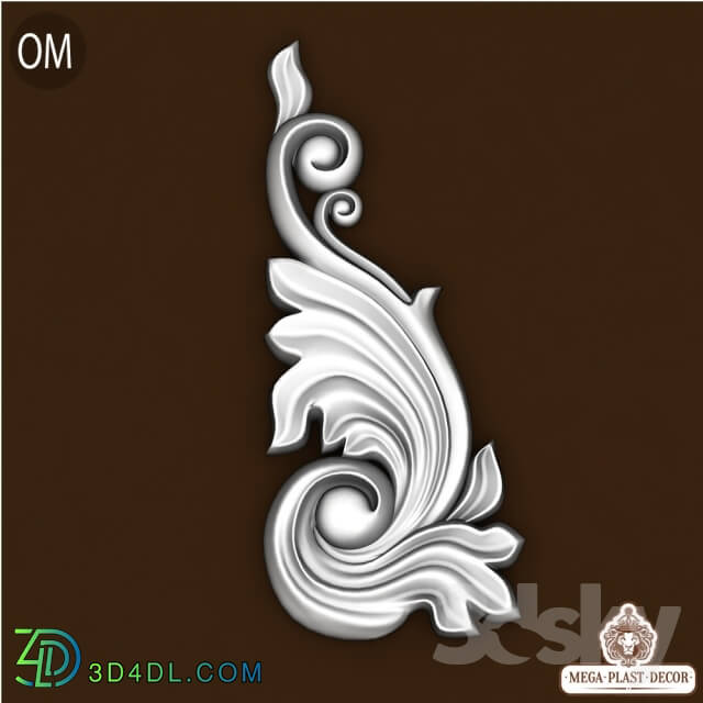 Decorative plaster - Om. Mega plast decor Bas-relief