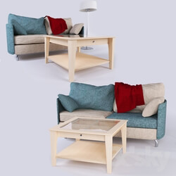 Sofa - Sofa with table 