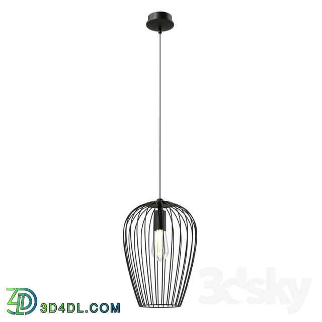 Ceiling light - 49472 Suspension NEWTOWN_ 1x60W _E27__ Ø275_ steel_ black