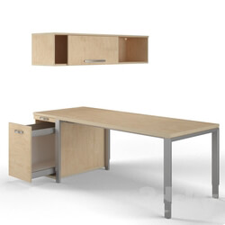 Office furniture - Desk with Wall Cabinet 