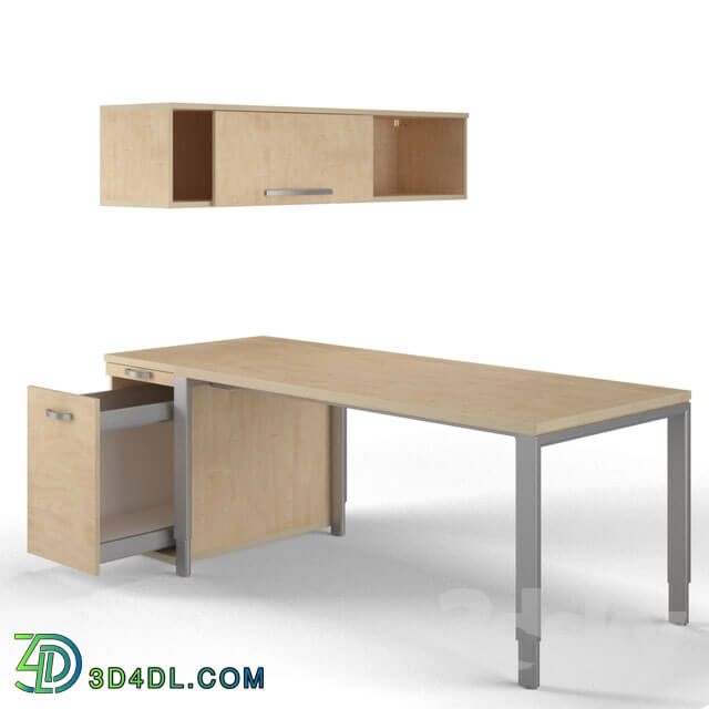 Office furniture - Desk with Wall Cabinet