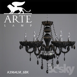 Ceiling light - Chandelier ArteLamp A3964LM-6BK 