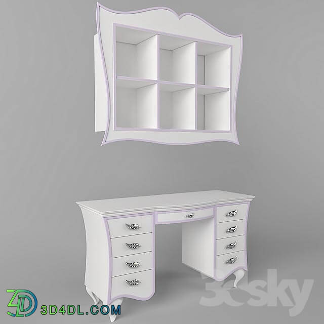 Table - Dressing table and shelf MAESTRI ARTIGIANI