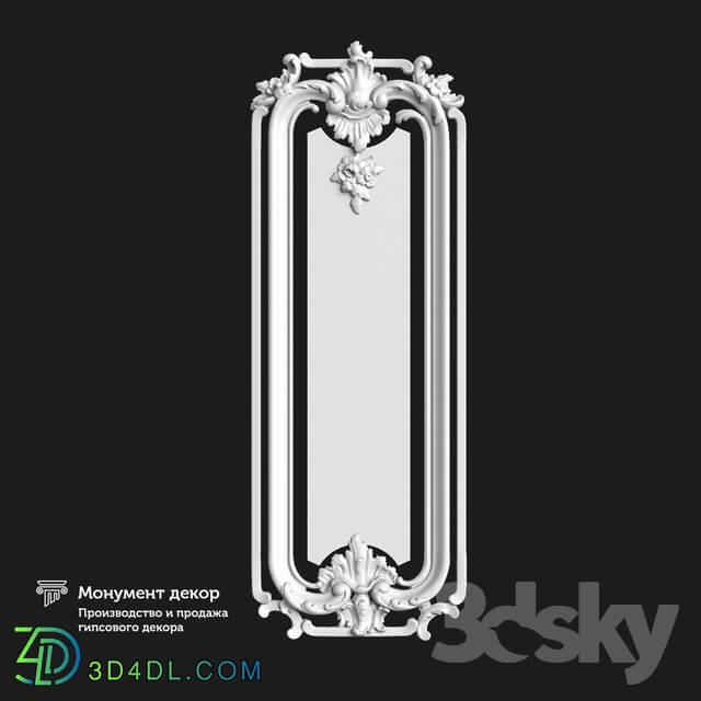 Decorative plaster - OM Architectural mirror ST 17