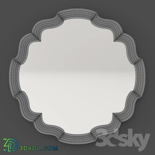 Mirror - OM Mirror Fratelli Barri RIMINI in silver plating finish_ FB.MR.RIM.216