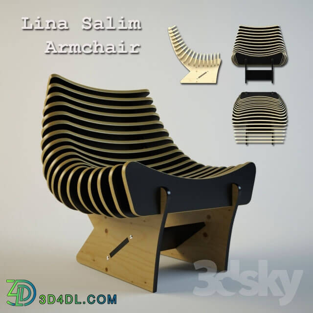 Arm chair - Armchair designer Lina Salem