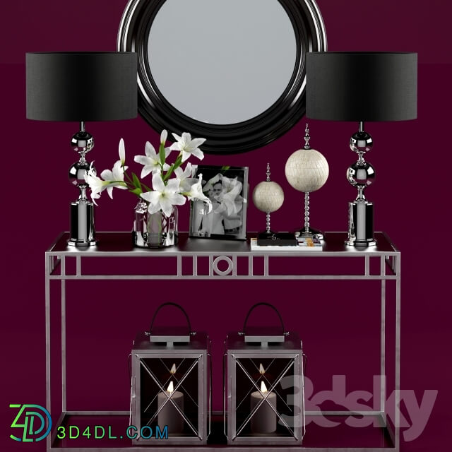 Decorative set - Console with decor