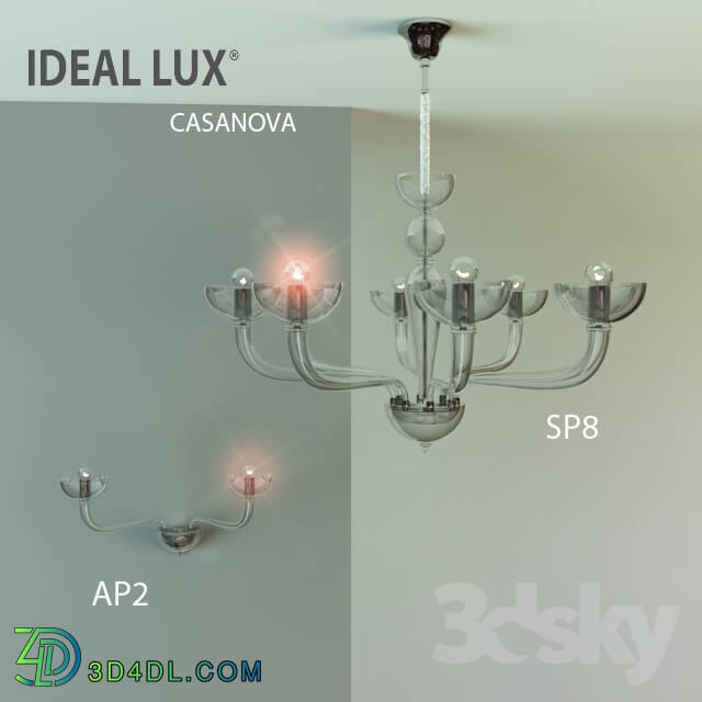 Ceiling light - IDEAL LUX CASANOVA SP8_ CASANOVA AP2