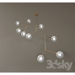 Ceiling light - 9-globe Branching 