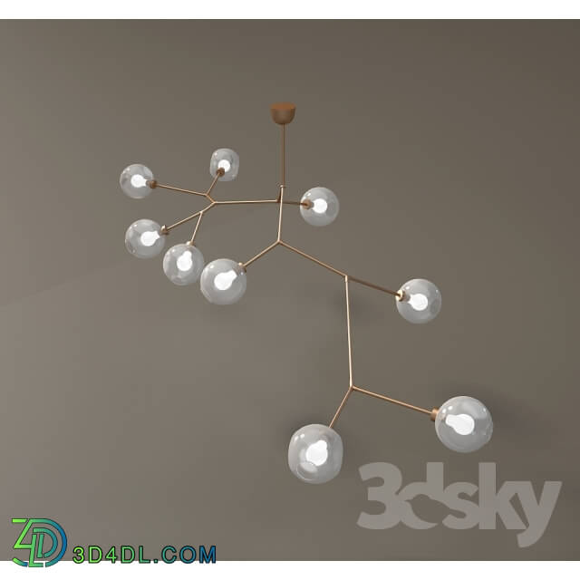 Ceiling light - 9-globe Branching