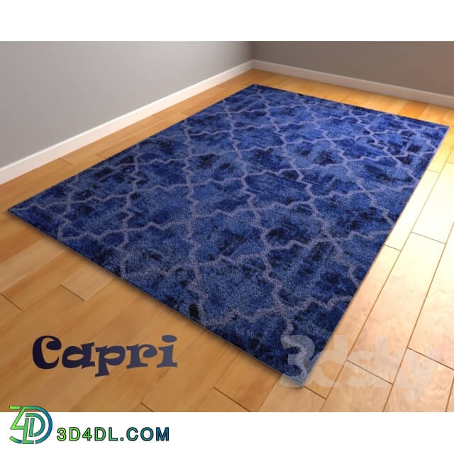 Carpets - Bright carpet of blue Capri.