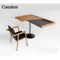 Table _ Chair - Cassina 832 LUISA _ 840 STADERA 