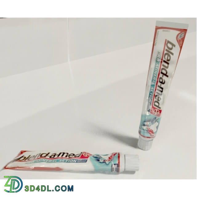Bathroom accessories - a tube of toothpaste