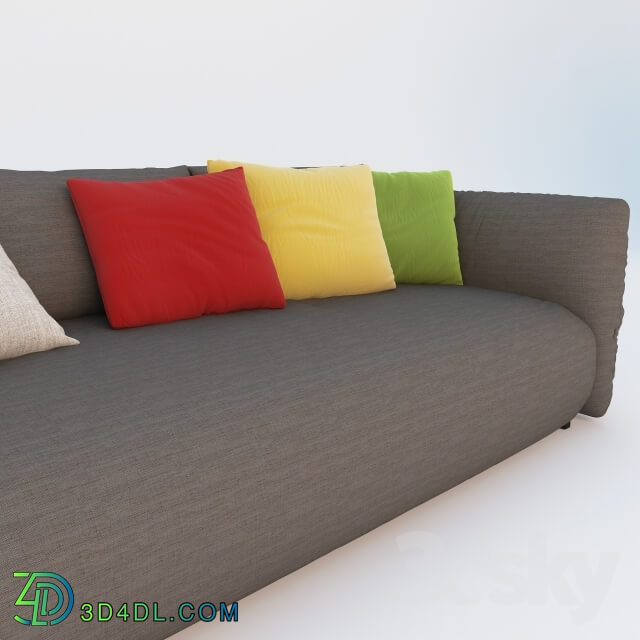 Sofa - Triple sofas with cushions