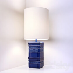 Table lamp - TILE LAMP LARGE BLUE 