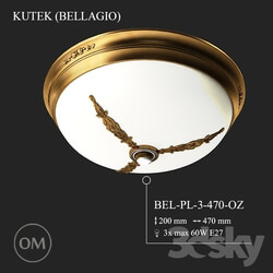 Ceiling light - KUTEK _BELLAGIO_ BEL-PL-3-470-OZ 