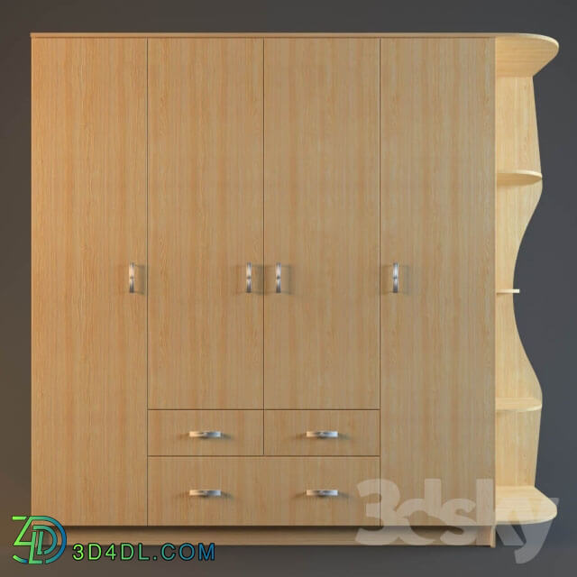 Wardrobe _ Display cabinets - Closet swinging 2400h570h2200