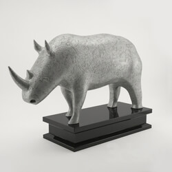 Sculpture - Figurine of rhinoceros 