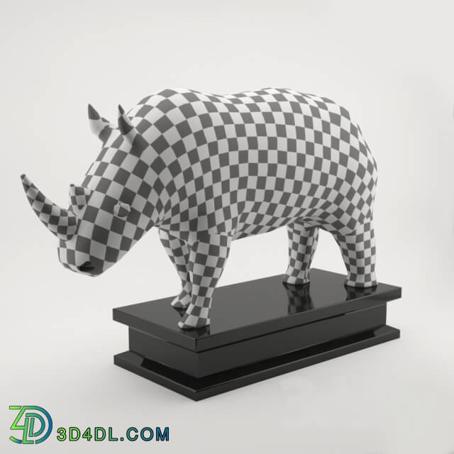 Sculpture - Figurine of rhinoceros